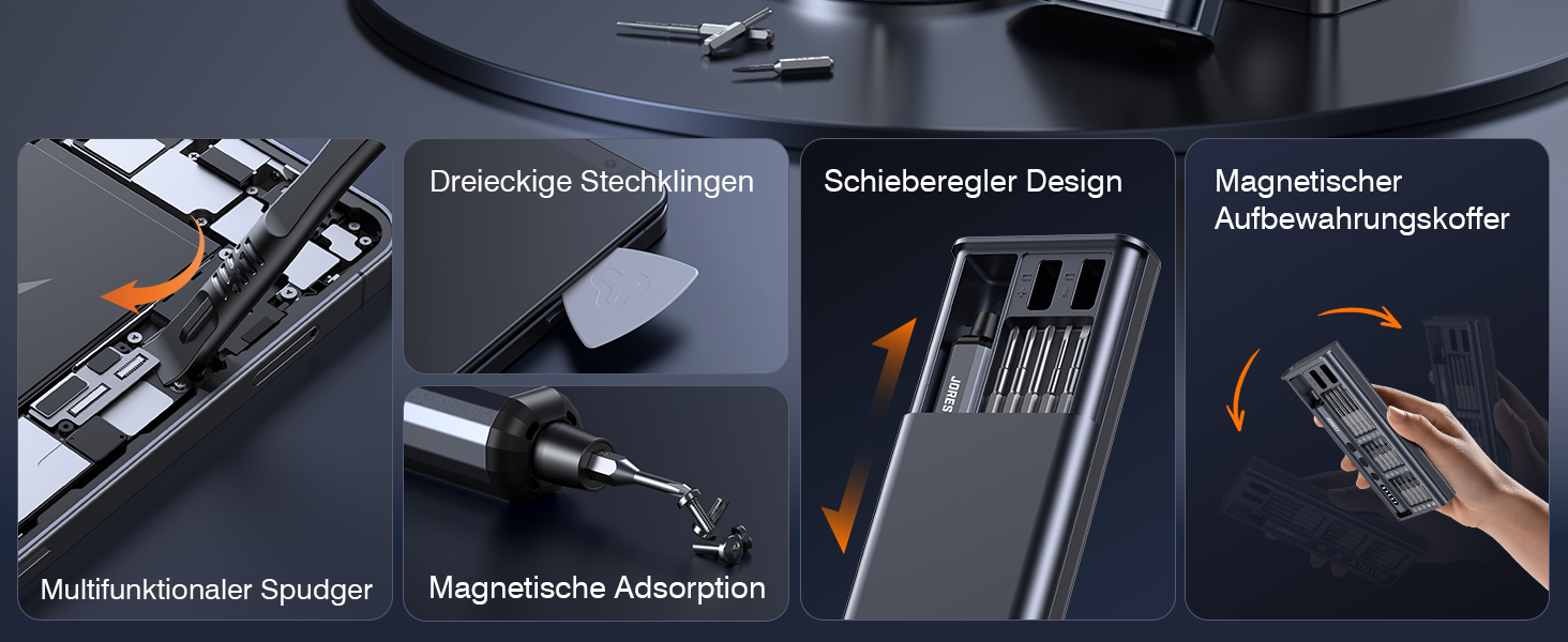 Електричний міні-набір викруток JOREST 38 в 1: для ремонту iPhone, ноутбуків, дронів та іншої техніки