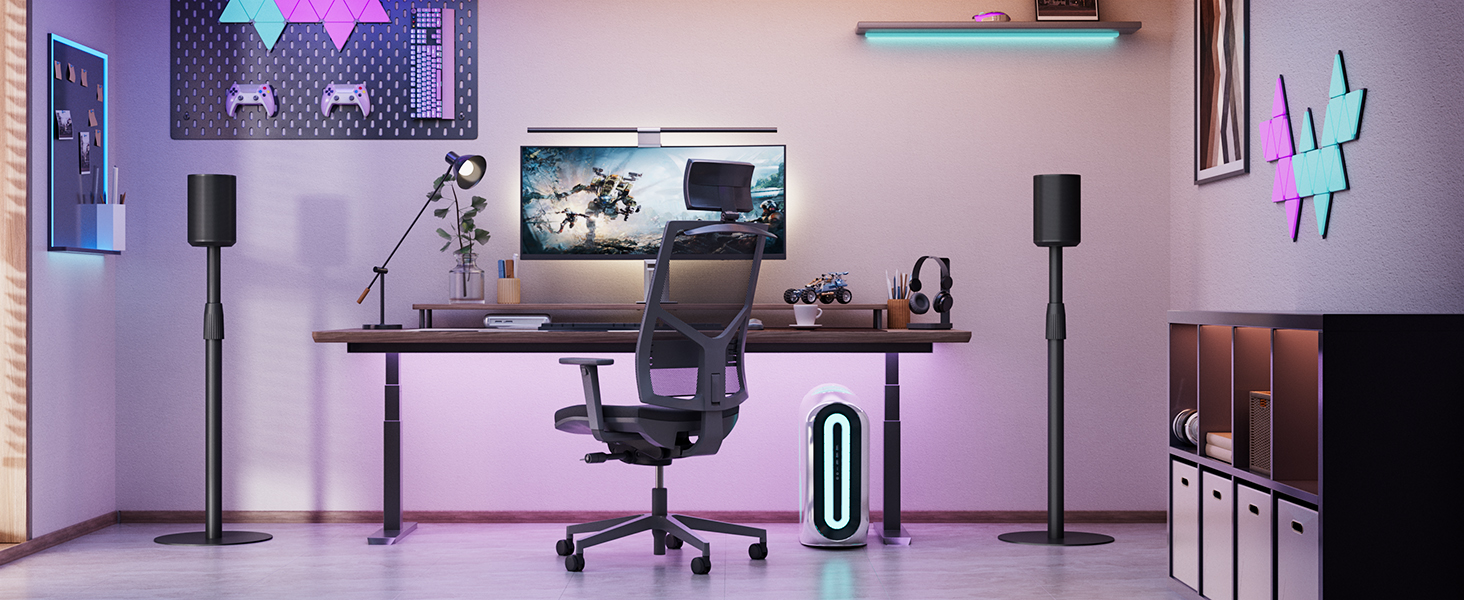 Підлогові стійки для колонок, сумісні з SONOS Era 300 та Era 100, чорні, 2 шт. (до 108 см, 5 кг)