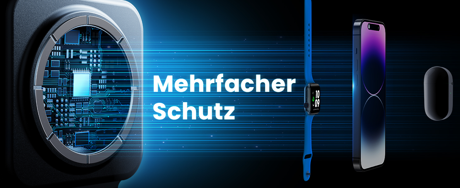 3-в-1 Бездротова зарядка для Apple Watch, iPhone та AirPods (сірий)