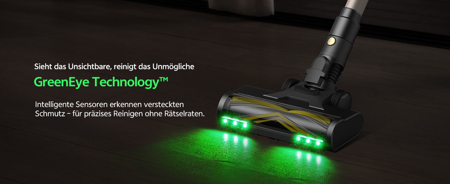 Бездротовий пилосос Ultenic з акумулятором, 600W, 55000Pa, 65 хвилин роботи, GreenEye технологія, телескопічна труба, самостійна парковка, 6-шарова фільтрація, щітка Anti-Tangle, для шерсті тварин/килимів/твердих підлог