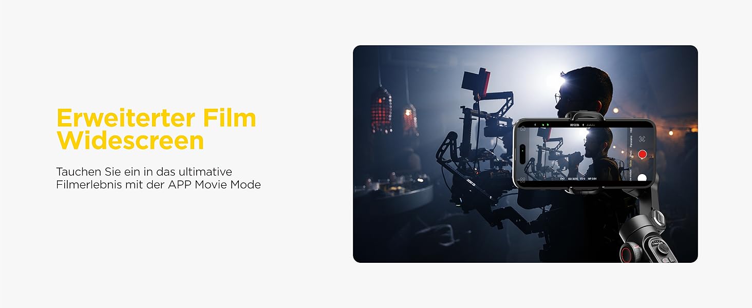 Стабілізатор Gimbal AOCHUAN для iPhone та Android - 3-осьовий, з фокусуванням, трекінг облич/об'єктів, для відеозйомки