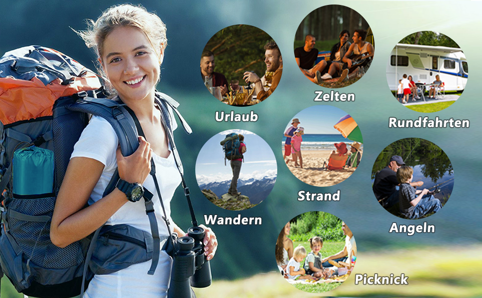 Саморозкладаний килимок для кемпінгу Isomatte - 9 см, надувний килимок для сну, повітряний матрац, туристичний килимок з насосом для авто, намету, трекінгу, пляжу (блакитний/сірий)