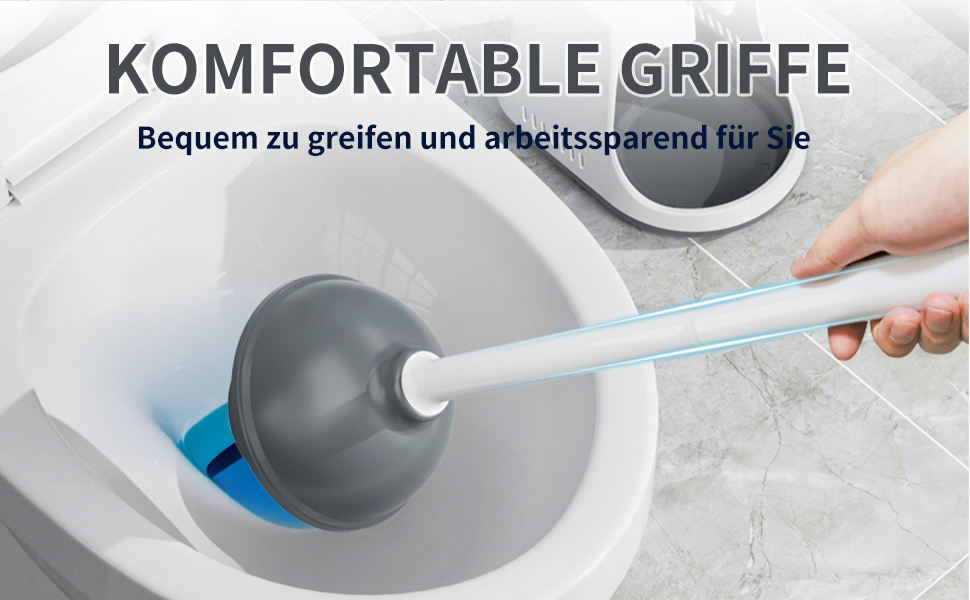 Набір для чищення унітазу з силіконової щітки та поршня, білий, з тримачем, для унітазу