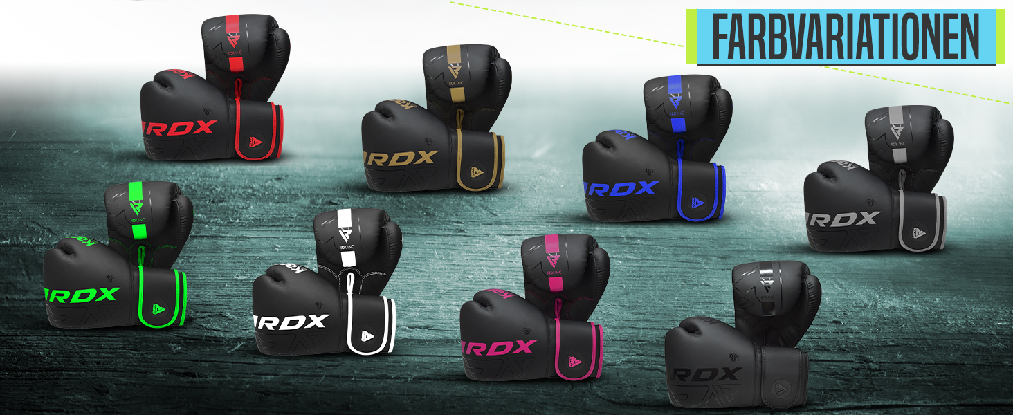 Боксерські рукавички RDX Maya Hide для муай-тай, кікбоксингу, ММА. Чоловічі та жіночі рукавички для спарингу та тренувань. Розміри: 8, 10, 12, 14, 16, 18oz, колір: чорний.