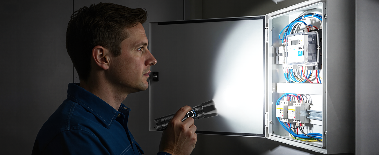 LED ліхтарик XHP70.2 на 1000000 люменів, перезаряджається, з зумом, 5 режимів, водонепроникний IP67, для кемпінгу, туризму, надзвичайних ситуацій SR5000S