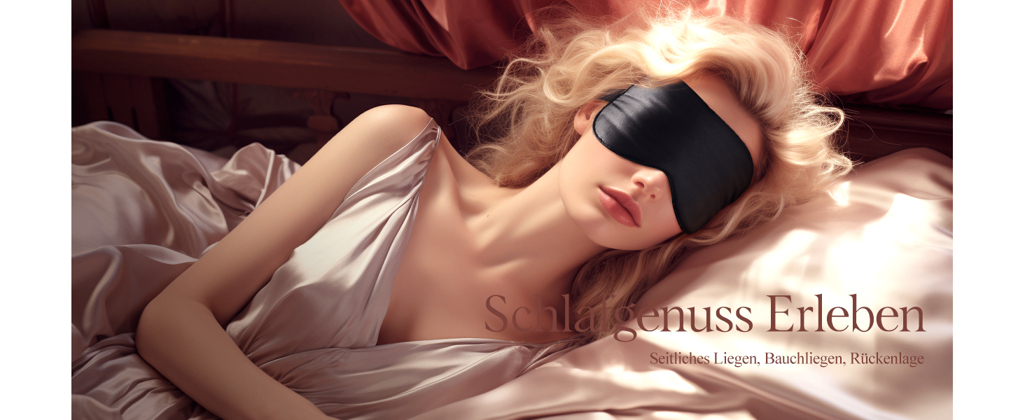 Шовкова маска для сну Aosun Luxus, 100% шовк 22 momme, для жінок та чоловіків, ідеальна для відпочинку та здорового сну, подарунок на Різдво, День народження, День матері (Чорна)