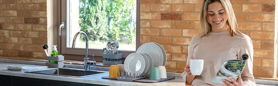 Сирниця квадратна Guzzini Gocce, небо-сіра, 25,5x25,5x11,5 см