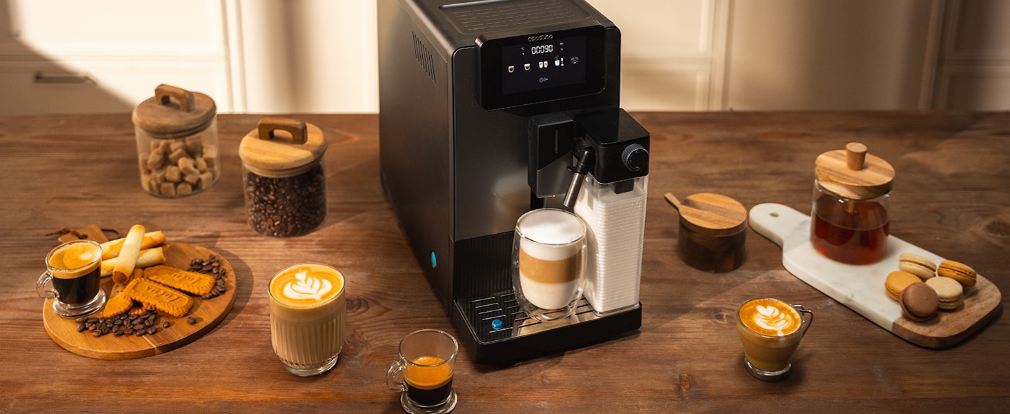 Кавомашина автоматична Cecotec Cremmaet Latte Art 1500W 19 Бар: Еспресо, капучино, лате та інше