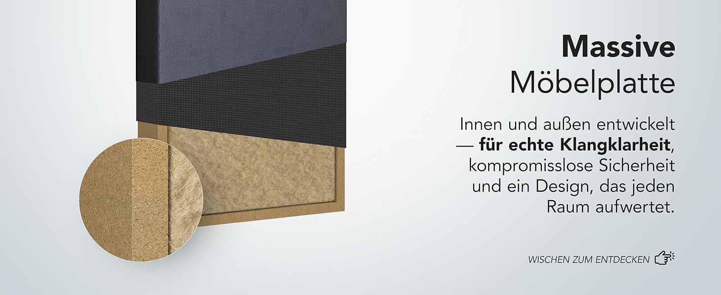 Акустична панель Addictive Sound Schallabsorber Wand Standard для стін та стелі, звукопоглинаюча панель класу A, світло-сіра, 100x50x11 см