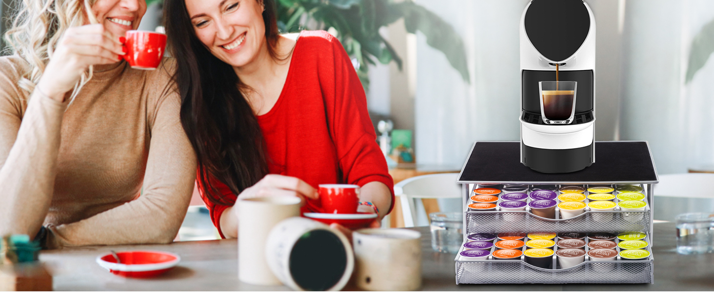 Підставка для капсул кави Masthome - 2 яруси, органайзер для Dolce Gusto (72 капсули)