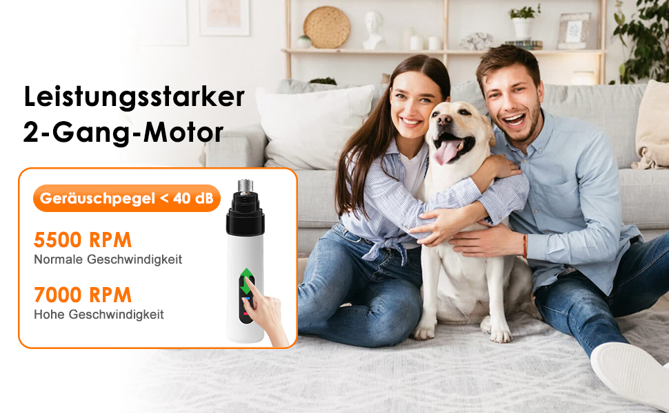 Електричний точило для кігтів собак Ntrjtrss USB, тихий точило для кігтів собак для великих, середніх та малих собак та котів