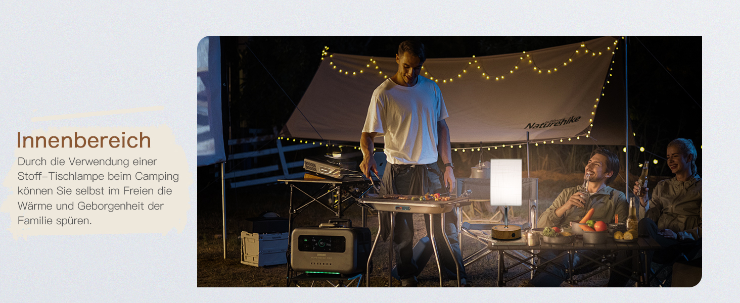 Бездротова настільна лампа TRUMPETS з акумулятором, сенсорне керування, регулювання яскравості, 3 колірні температури, USB-C, 6000mAh, для вітальні/спальні