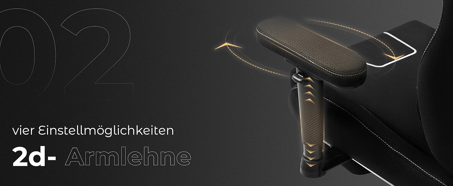 Ігровий крісло Dowinx з тканини, чорного кольору, з ергономічним дизайном та м'якими підлокітниками для комфортного тривалого сидіння