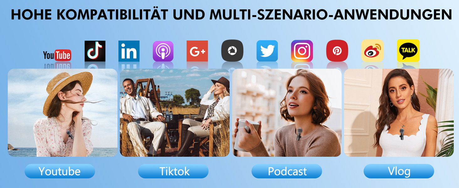 Мікрофон Lavalier Mini Mic Pro (2 шт.) з USB-C для iPhone, iPad, Android - для відео, інтерв'ю, подкастів, Vlog, TikTok, YouTube (сірий)