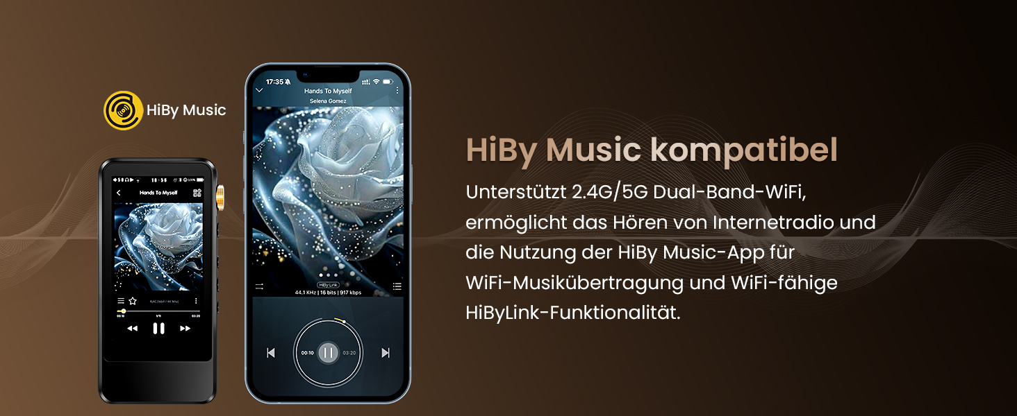 HIFI WALKER H20 Pro: Аудіо-плеєр Hi-Res з Bluetooth 5.1, DAC DSD256, 64GB