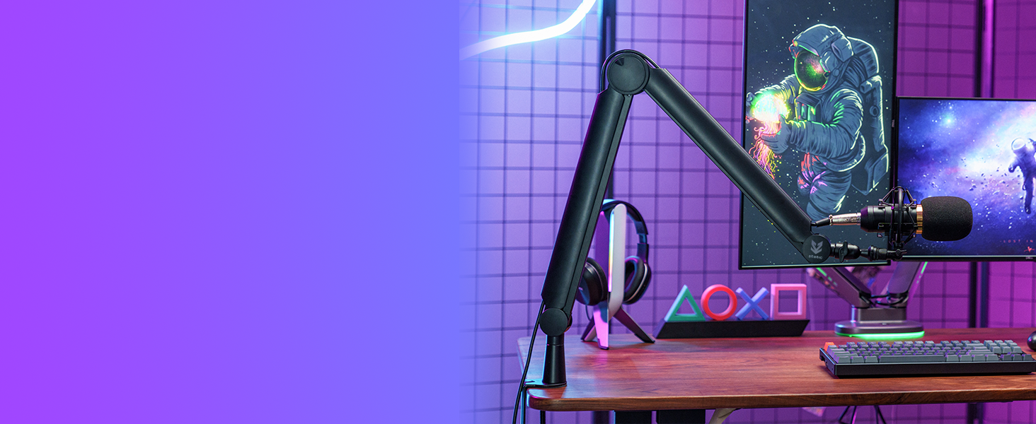 Підставка для мікрофона SENSIC SA-30 настільна з поворотним кріпленням, адаптер 3/8-5/8, універсальна, професійна, чорна