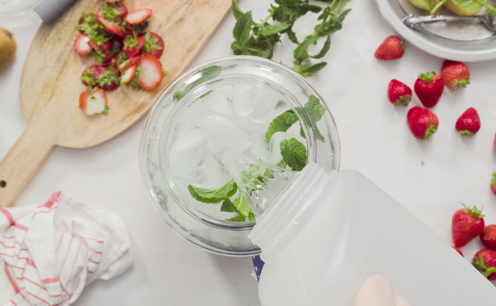Диспенсер для напоїв DOPPELGETRÄNKE 8 л скляний Mason Jar для вечірок, пікніка, саду, барбекю