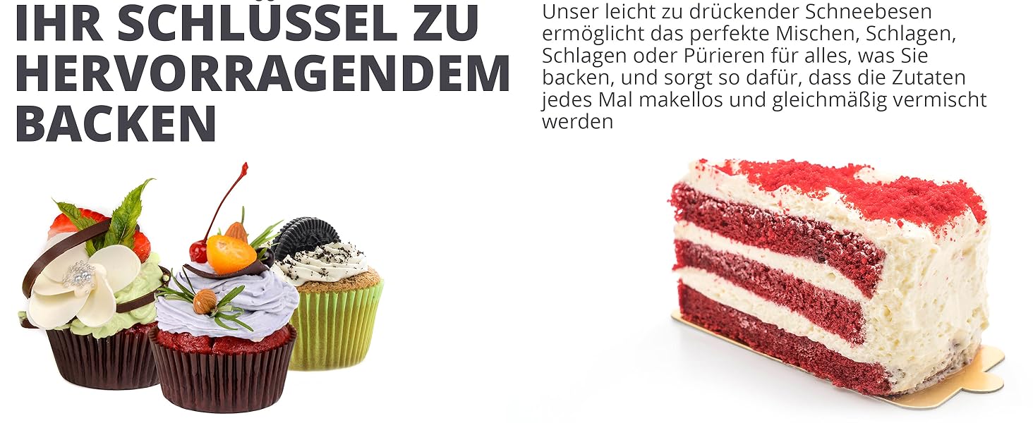 Ручний міксер Oliver's Kitchen® Hand-Quirl - Автоматичний вінчик для яєць, масла, вершків, кави, коктейлів | Без батарейок, компактний, зелений