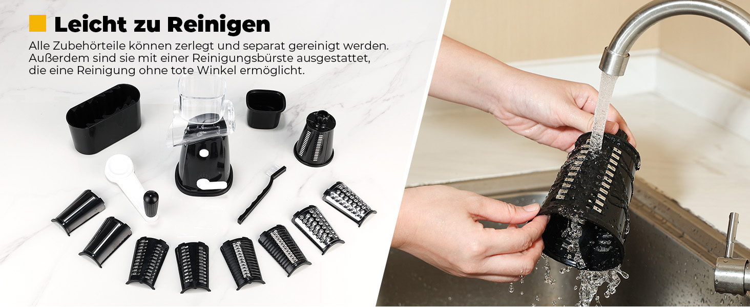 Ручна тертка для овочів та сиру з ручкою, 5 насадок, для нарізки овочів, сиру, горіхів, терка для швидкої нарізки