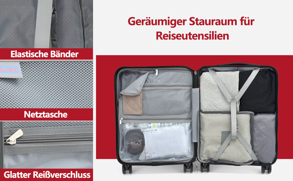 Набір валіз TydeCkare 20/28' (55/66/76 см): 3 валізи, ABS+PC, з TSA замком, оранжевий (виноградний)