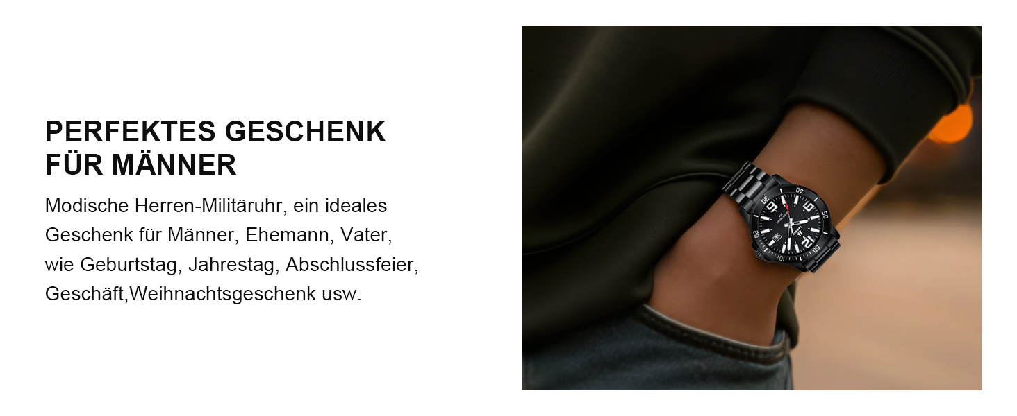 Годинник чоловічий LN LENQIN з нержавіючої сталі, водонепроникний, з датою, кварцовий, аналоговий, чорний, бізнес-стиль