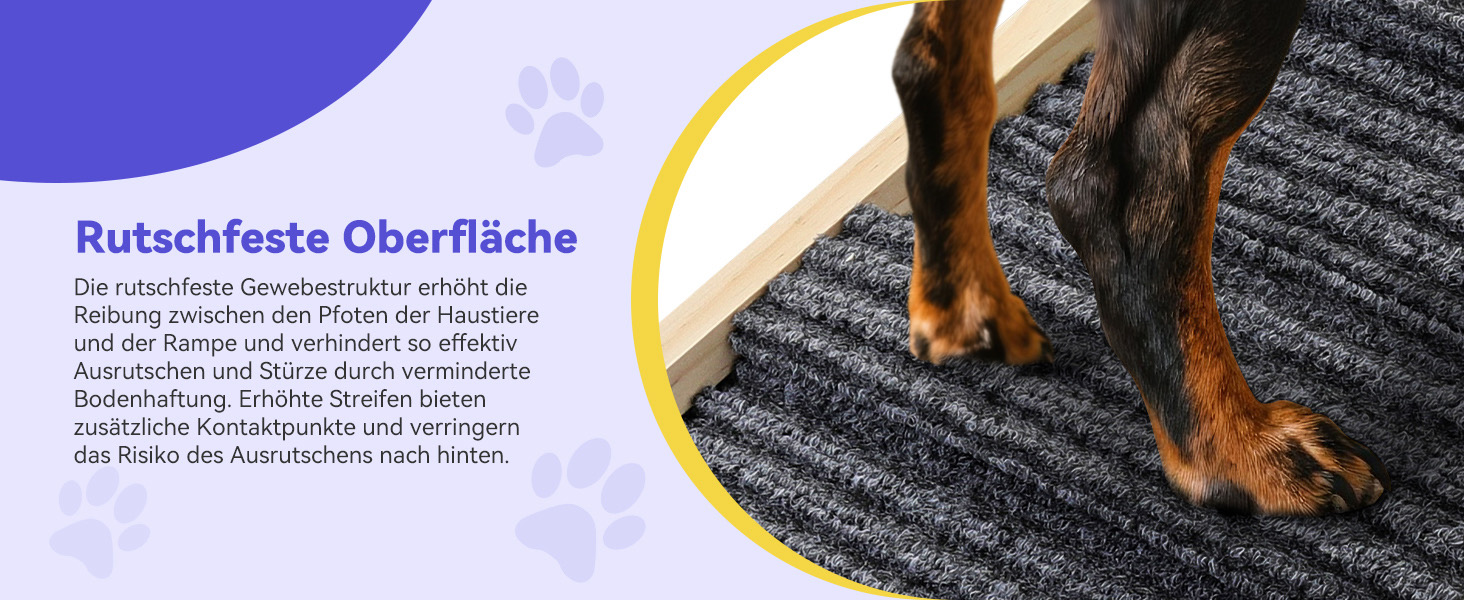 Pawaboo Рампа для собак, дерев'яна, регульована висота, 11.6'-22.4', для маленьких та середніх собак до 65 кг, протиковзка, для авто, ліжка, дивану (80x30 см, чорна)