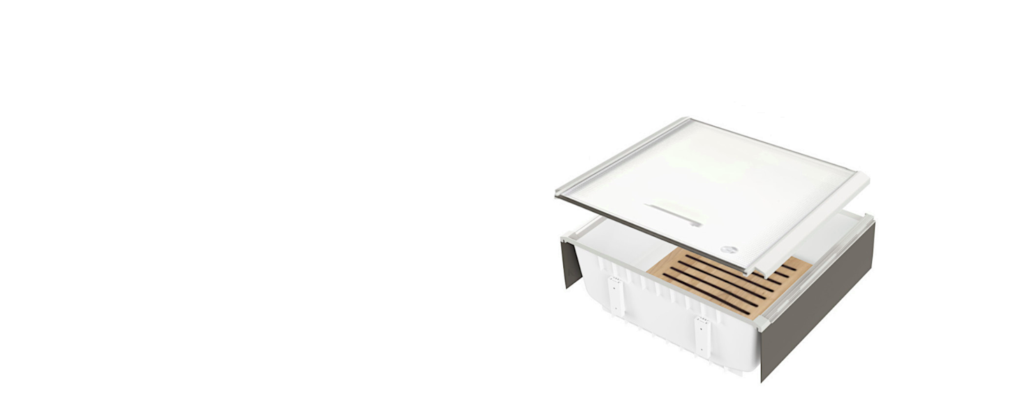 Hailo Solo Automatic Waste Bin - 20 Liter, Anthracit - Cabinet Mount, Drawer Pull-Out Waste Container