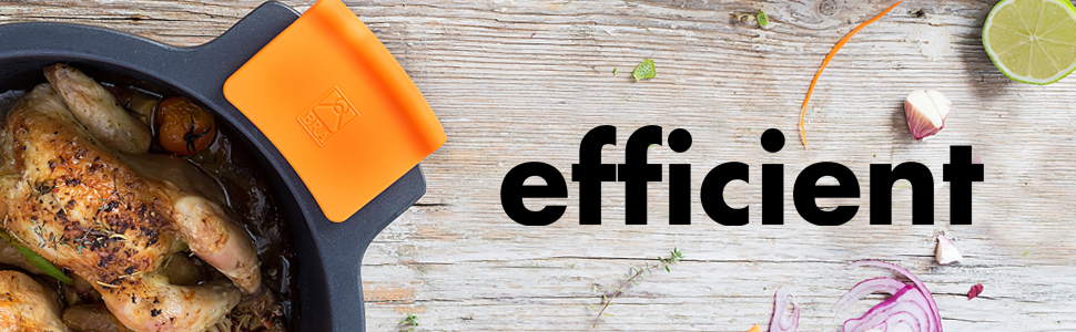 Каструля BRA Efficient 24 см, чорна, алюмінієва з кришкою