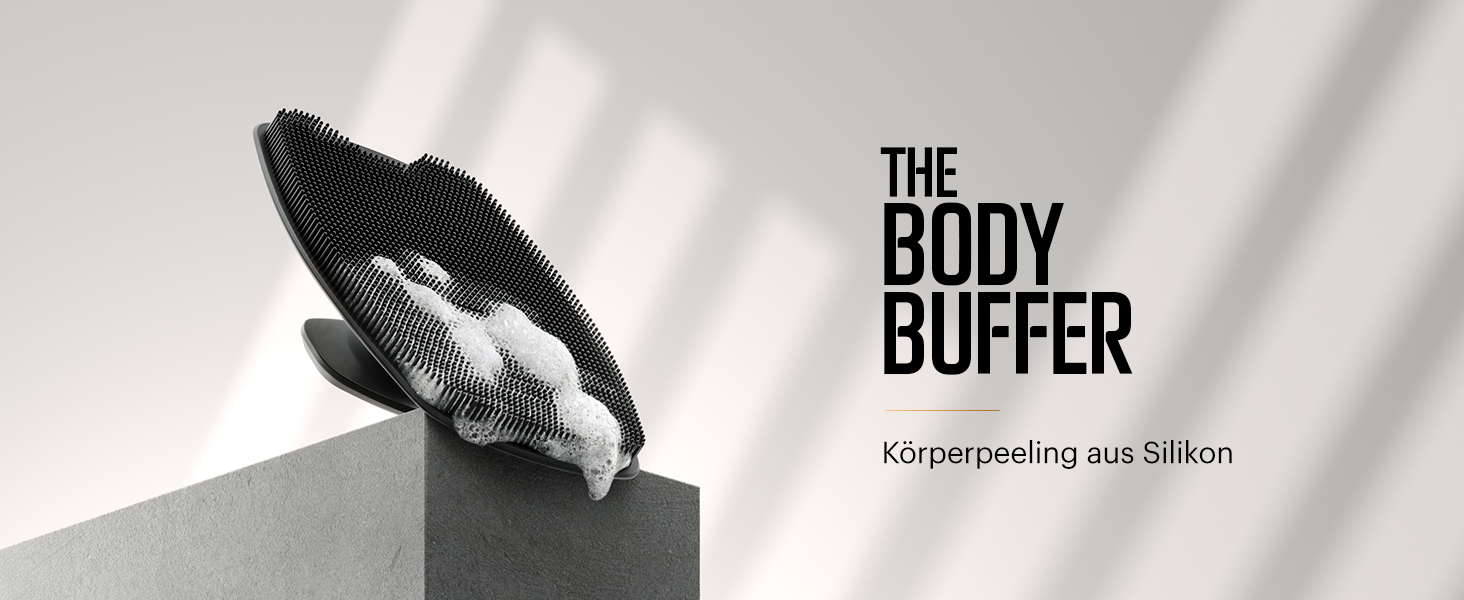 The Body Buffer від MANSCAPED®: силіконовий скрабер для тіла - ефективне очищення та пілінг, ергономічна ручка