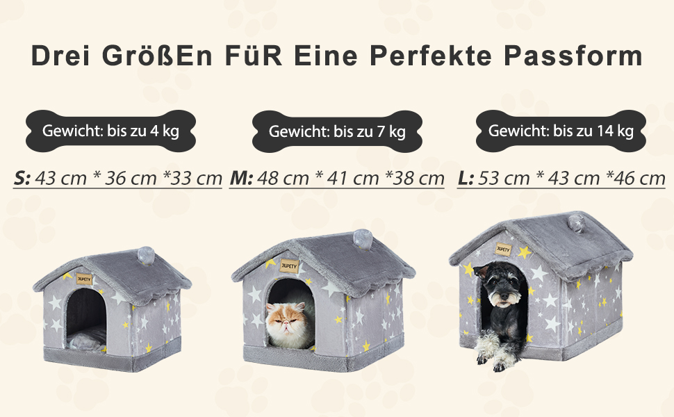 Будка для собак маленьких порід зі зірковим малюнком, L, сіра - зручна та стильна кімната для вашого улюбленця