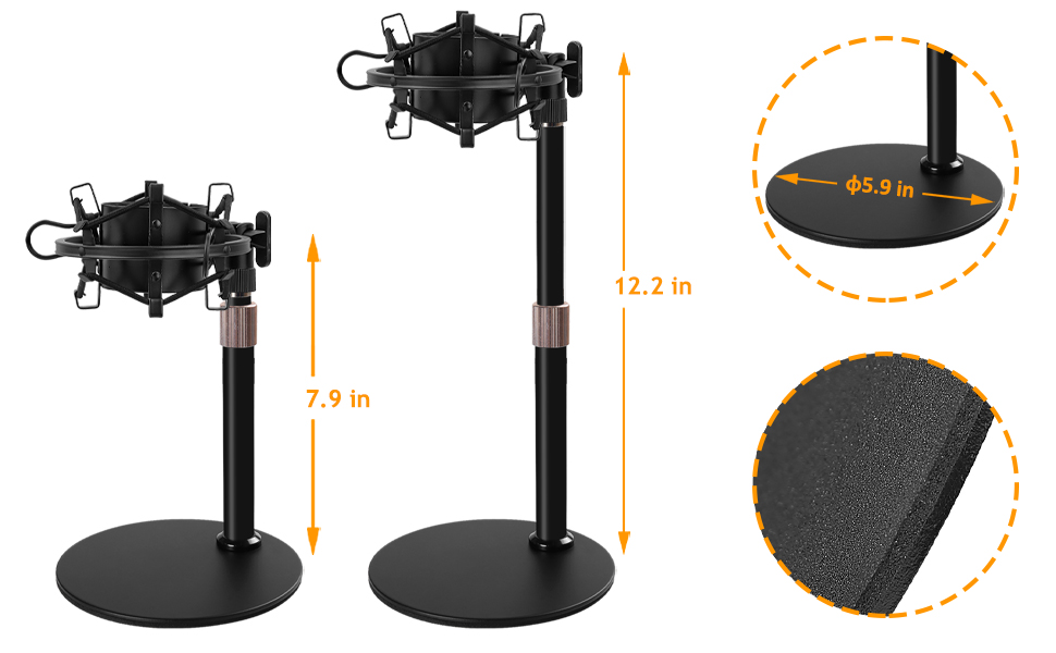Підставка для мікрофона Audio Technica AT2020 з поп-фільтром та вітрозахистом (комплект)
