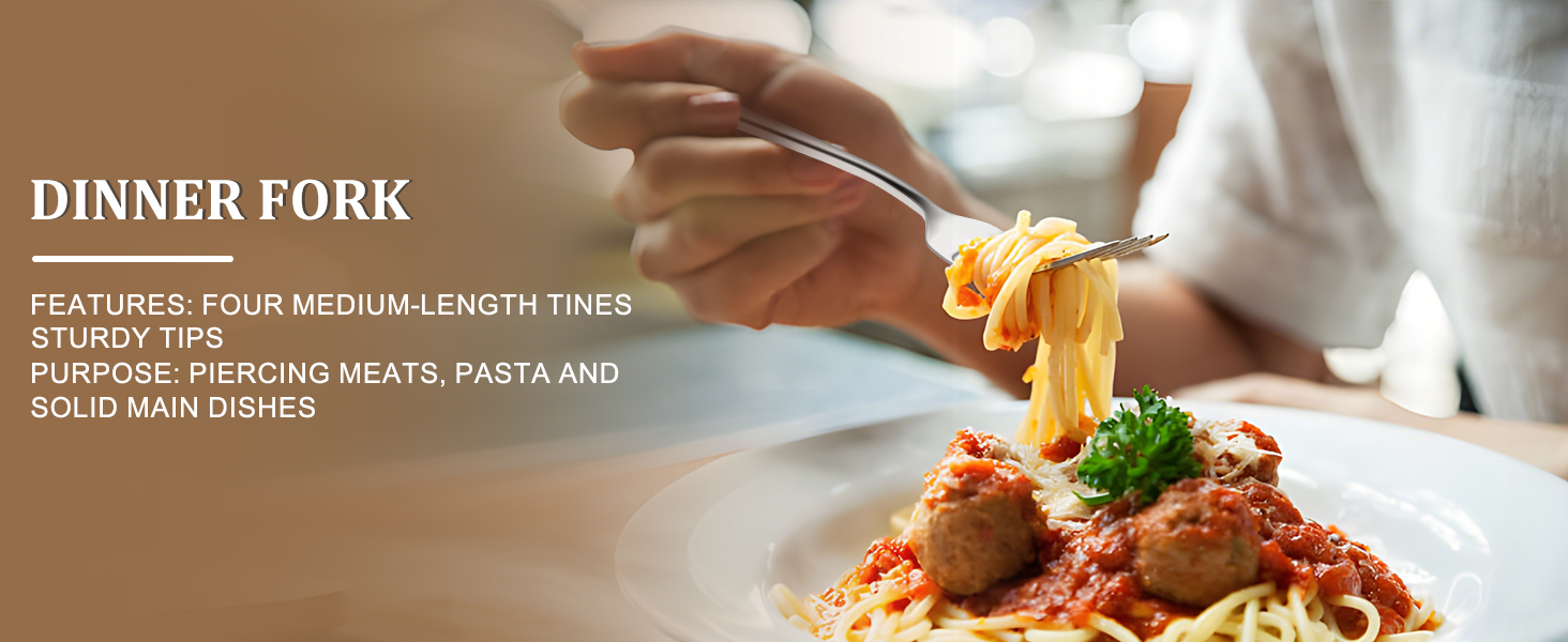 Набір столових приборів TAN REN, чорний, 48 предметів (8 осіб), з ножем для стейка, нержавіюча сталь