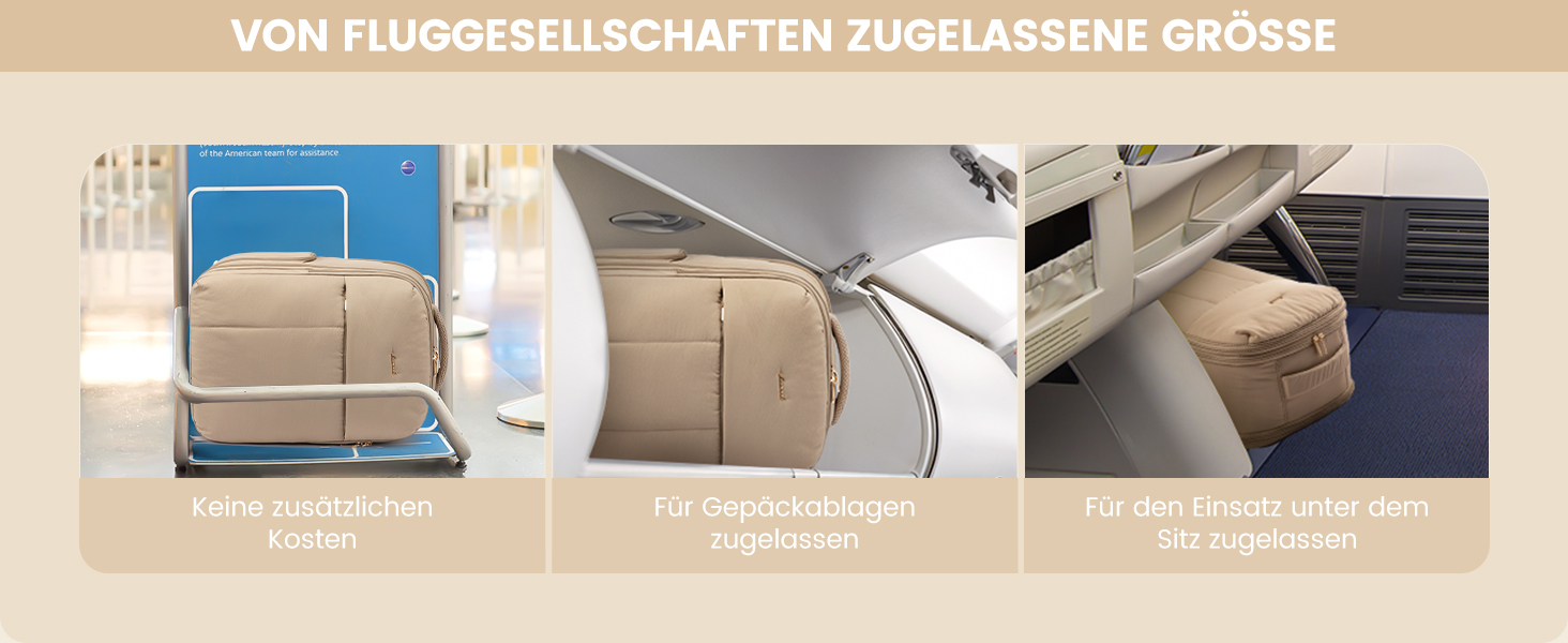 Рюкзак LOVEVOOK для жінок, 40L, ручна поклажа, для подорожей, з відділенням для взуття та ноутбука 17 дюймів, водонепроникний, для бізнес-поїздок та відпочинку, бежевий