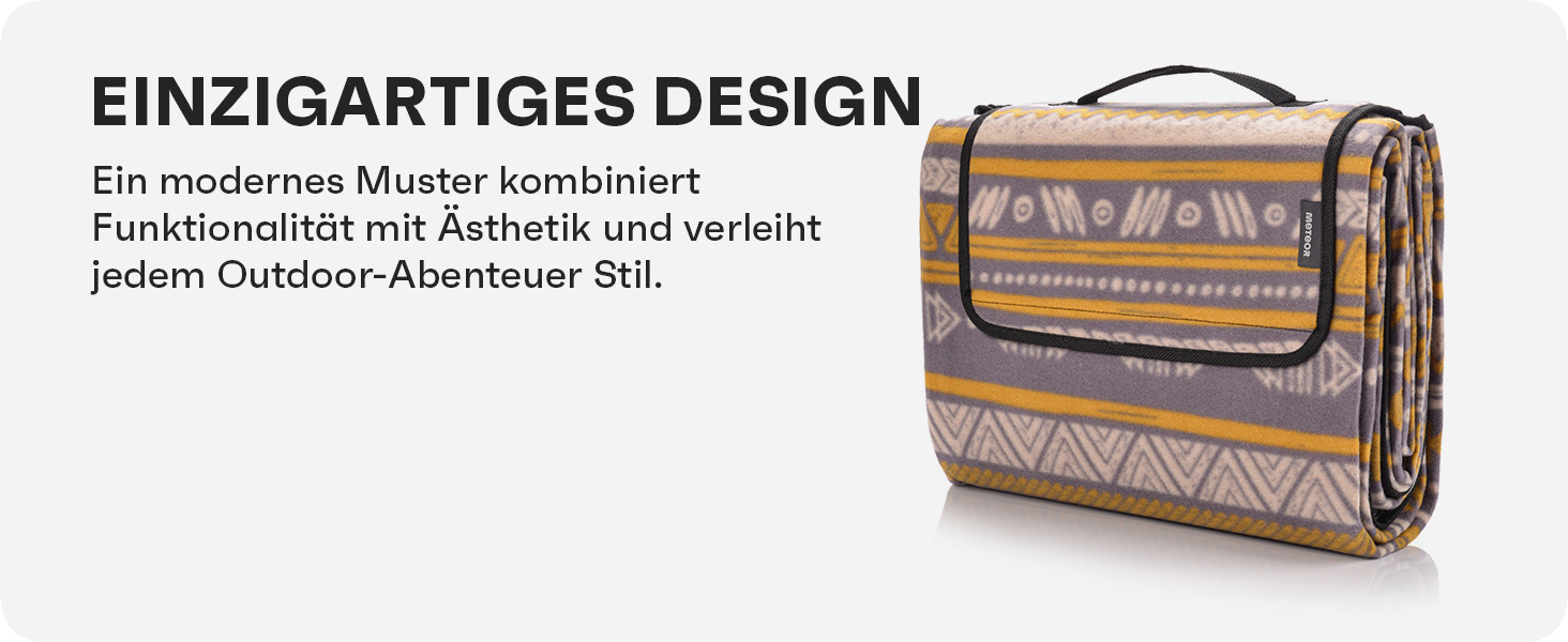 Плед для пікніка Meteor XXL водонепроникний, 150x190 см, синій - термоізольована килимок для кемпінгу, пляжу, саду