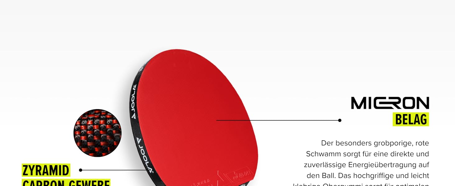 Пінг-понг ракетка JOOLA Infinity ITTF, професійна карбонова ракетка для досвідчених гравців, 7 шарів, High-Tech волокно