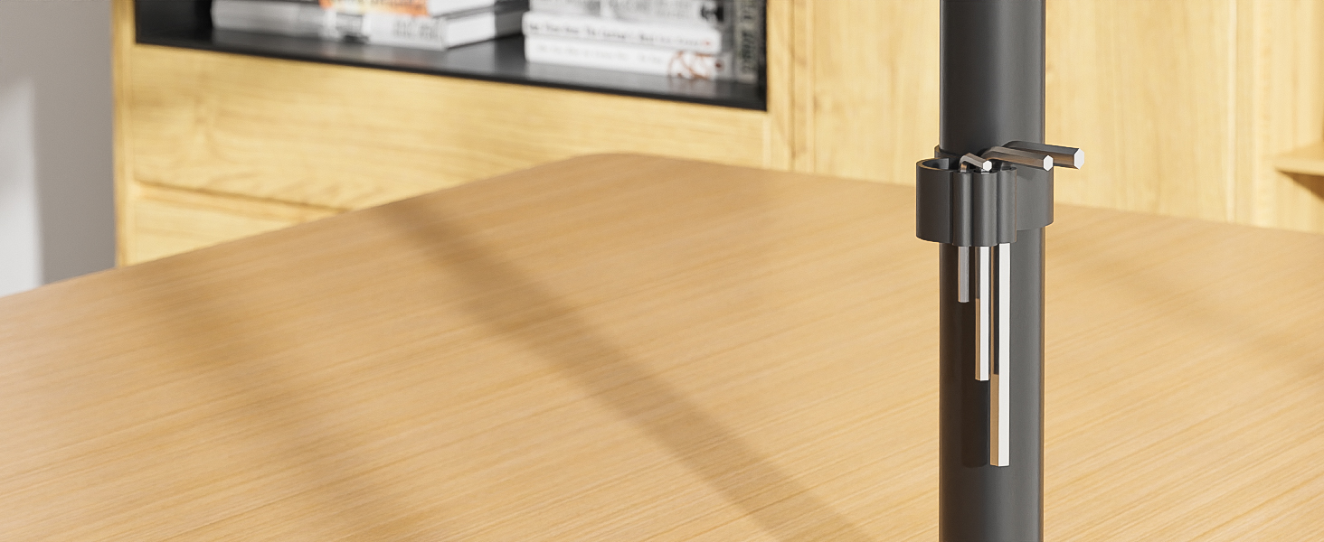 Тримач для моніторів Bontec на 3 монітори, регульована висота, 360° оберт, для моніторів 27-32 дюймів, 30 кг на кріплення, 2 способи встановлення, для офісу та геймінгу, VESA 75x75mm/100x100mm