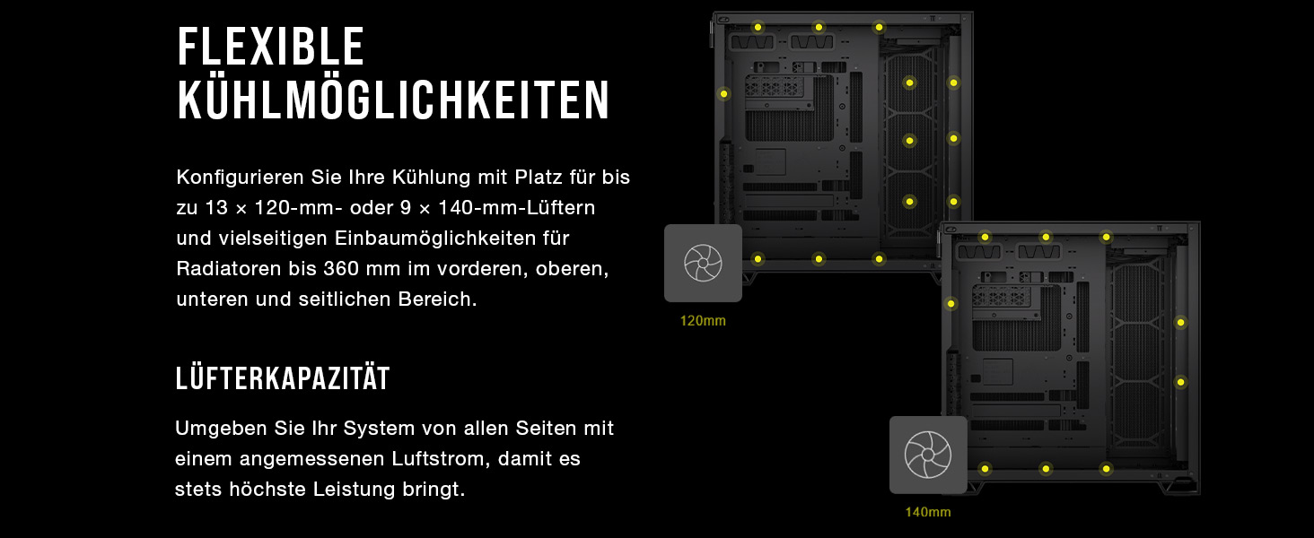 Корпус ПК CORSAIR 6500D Airflow: Mid-Tower ATX, без вентиляторів, чорний