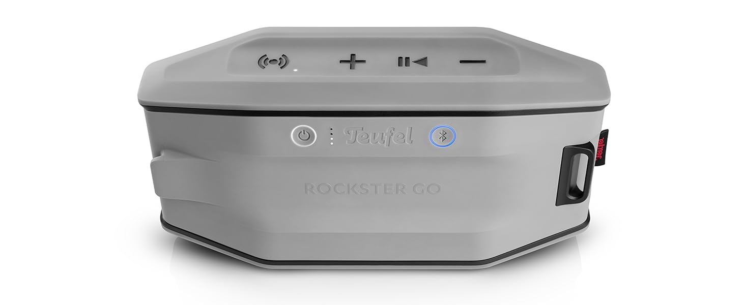 Портативна Bluetooth-колонка Teufel ROCKSTER GO 2 для вулиці, сіро-чорна