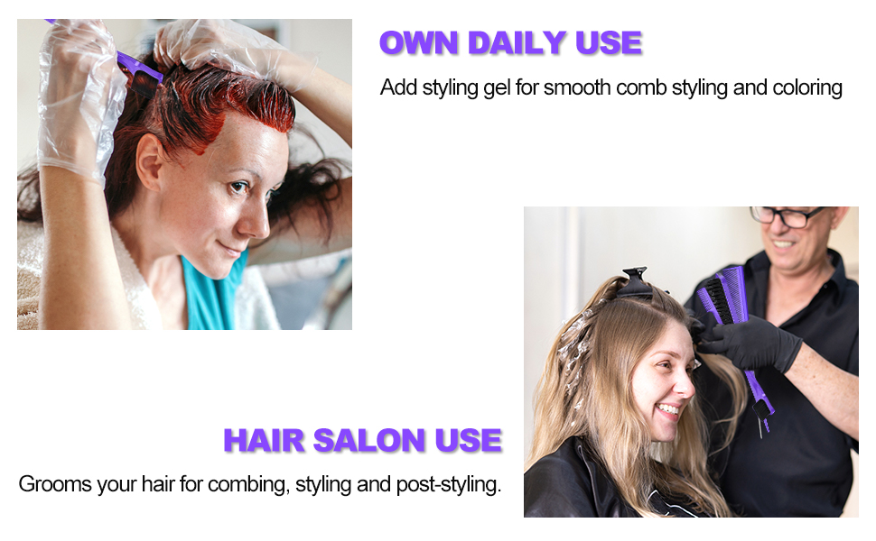 Щітка для кучерявого волосся (фіолетова)