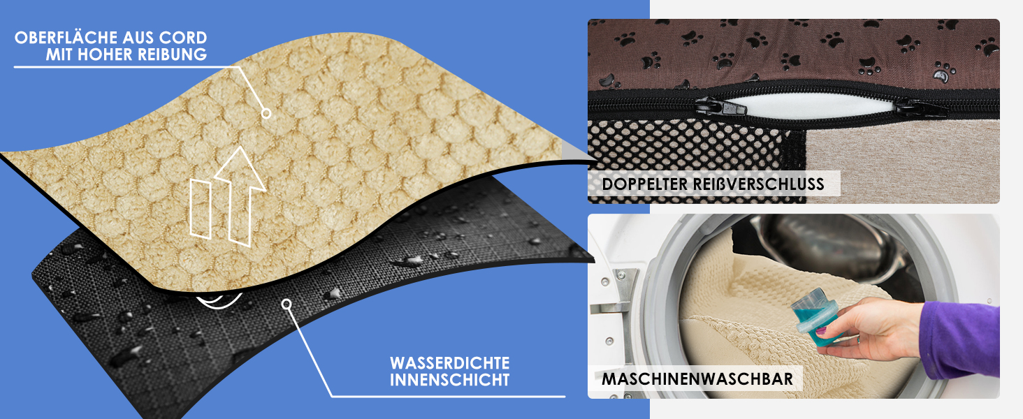 Сходинки для собак Zvonema: 3 сходинки, 60x40x40 см, водонепроникні, з неслизьким покриттям, для маленьких собак, бежеві