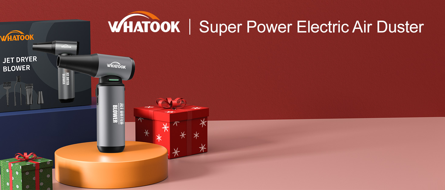 Електричний пилосос для повітряного продування, ультрапотужний, 3 режими, 200000 об/хв, з акумулятором 10000mAh, щіткою для чищення та USB-зарядкою, для чищення ПК