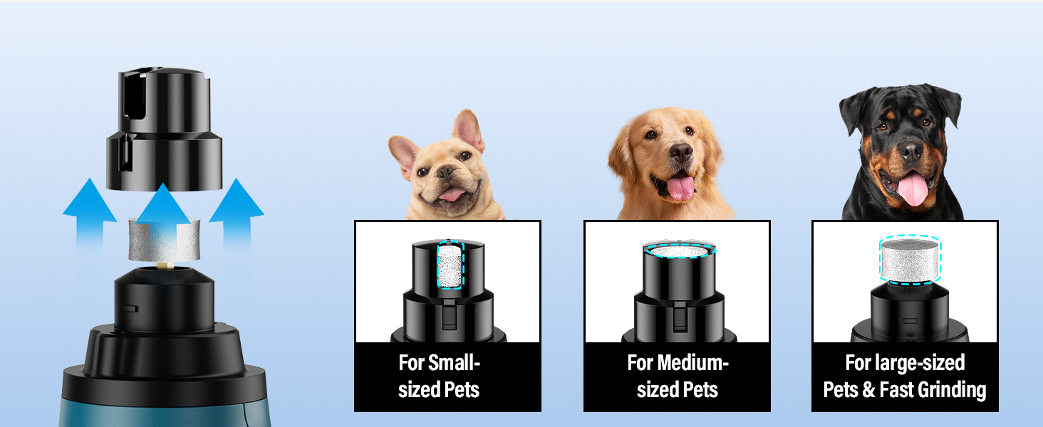 Шліфувальник кігтів для собак Casfuy Smarter Krallenschleifer – 6 режимів, LED-підсвітка, тихий, акумуляторний, для собак та котів