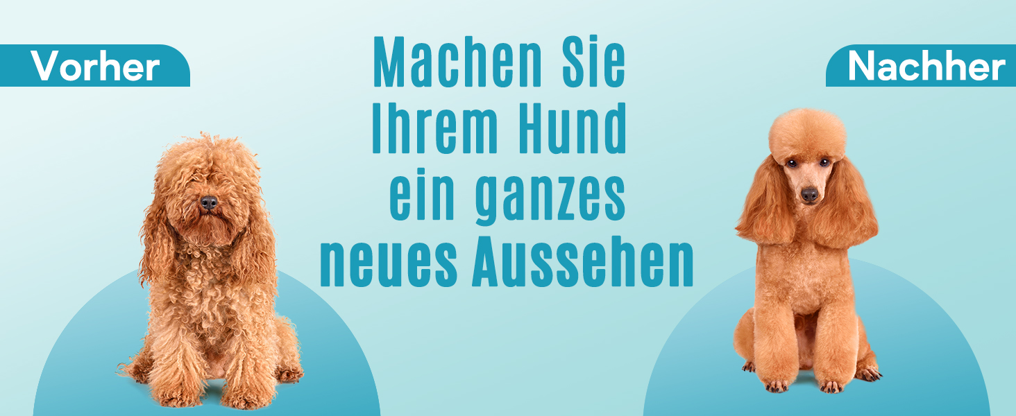 Машинка для стрижки собак та котів Oneisall 2-в-1, професійна, для довгошерстих та сплутаних порід, потужна, блакитна
