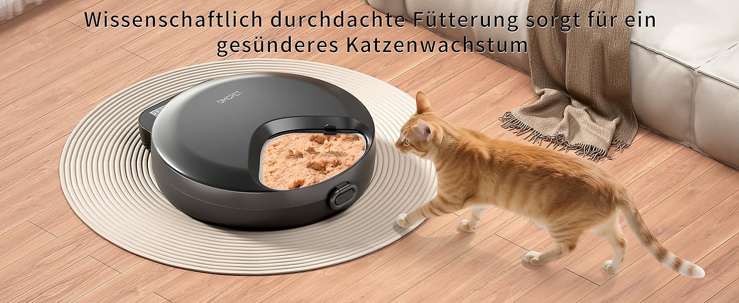 Автоматичний дозатор корму для котів та собак, 8oz*4 порції, з таймером, акумуляторний, з блокуванням, 2 охолоджуючі акумулятори (Чорний)