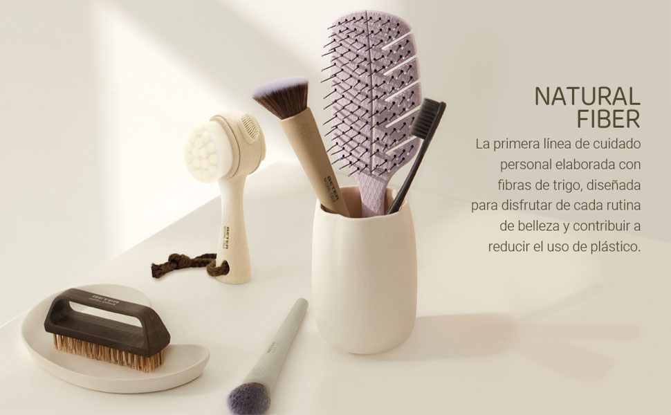 Щітка для волосся Beter Natural Fiber Mini – Антистатична, з пшеничної волокна, для мокрого та сухого волосся, для всіх типів волосся