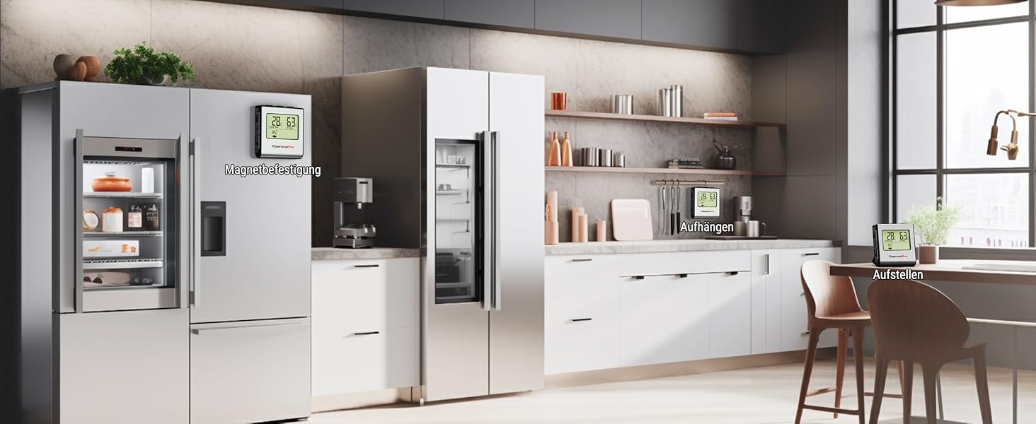Термометр для м'яса ThermoPro TP16: цифровий, з таймером, для приготування на грилі, мангалі, духовій шафі