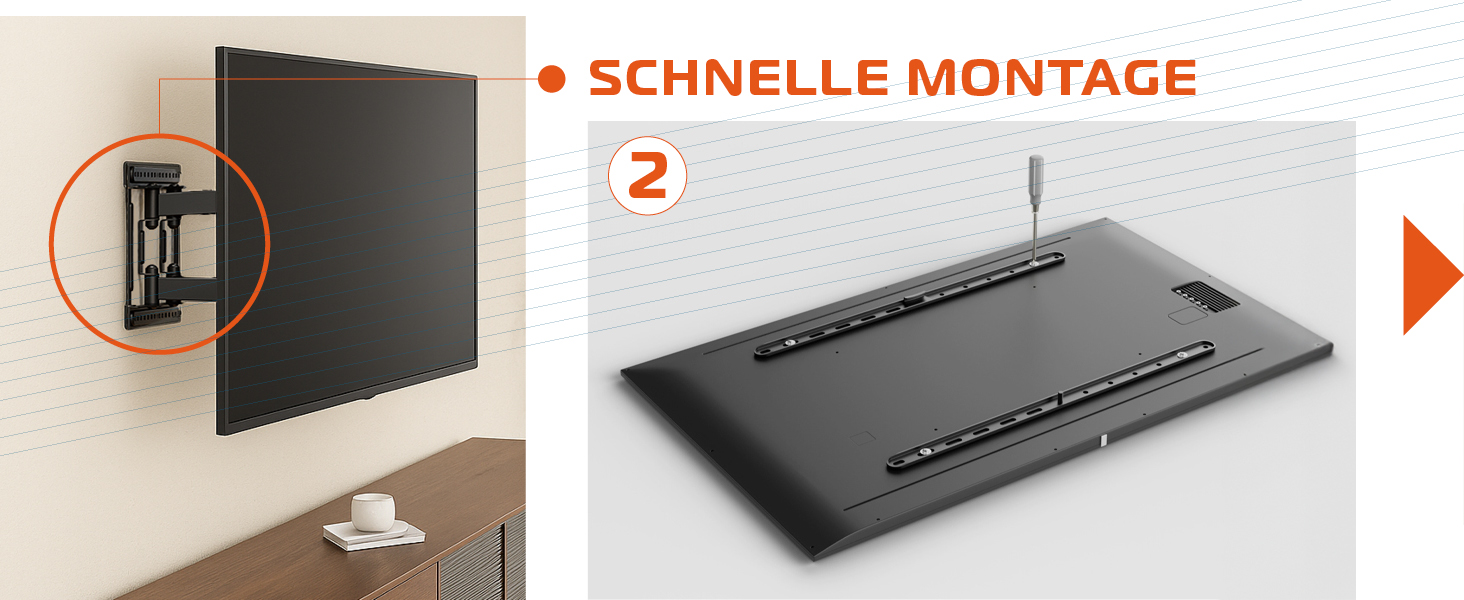 Настінний кріплення для телевізора Xantron Slim Fit, поворотний, з аксесуарами - відстань від стіни 27 мм, 43-90 дюймів, VESA до 600x400, до 75 кг - SLIMLINE-466US