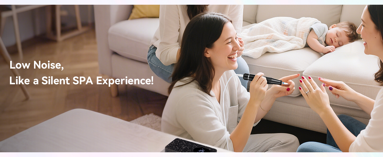 Професійний фрезер для нігтів SAVILAND Advanced 30S: електрична машинка для манікюру з 40000 об/хв, акумулятор 4000 mAh, чорний