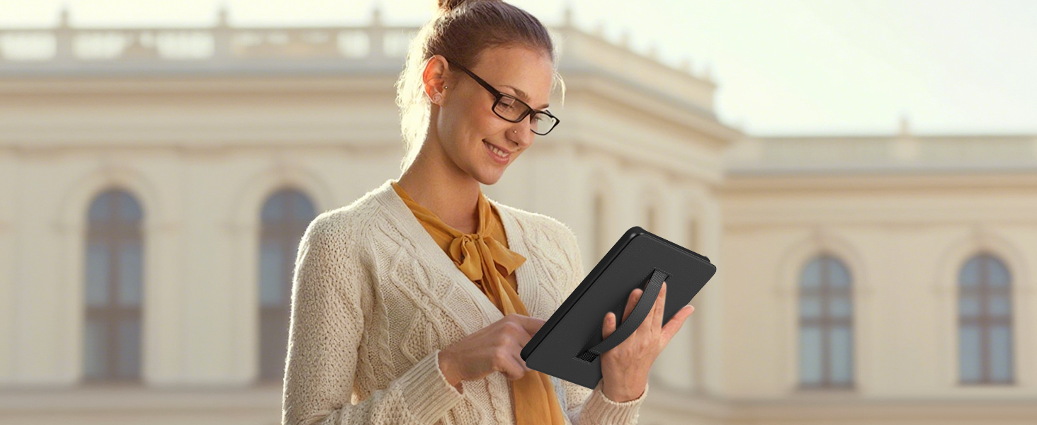 Чохол MoKo для Kindle Paperwhite 12-го покоління (2024) та Kindle Colorsoft Signature Edition (2024), зелений, з авто-ввімкненням/вимиканням та зручною петлею для руки