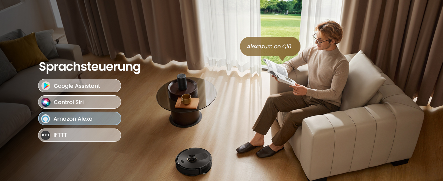 Робот-пилосос Proscenic Q20Plus з функцією миття, 10000Pa, 200хв, бездротовий, з автоматичним випорожненням, 3-в-1 для шерсті тварин, килимів та твердих поверхонь, чорний